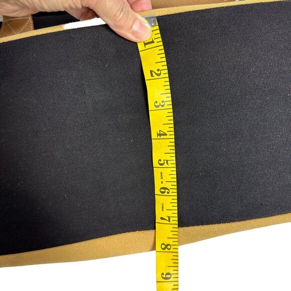 Spartina 449 Stoddard Cargo Duffle Bag Weekender Linen Leather + Wristlet - Picture 13 of 16